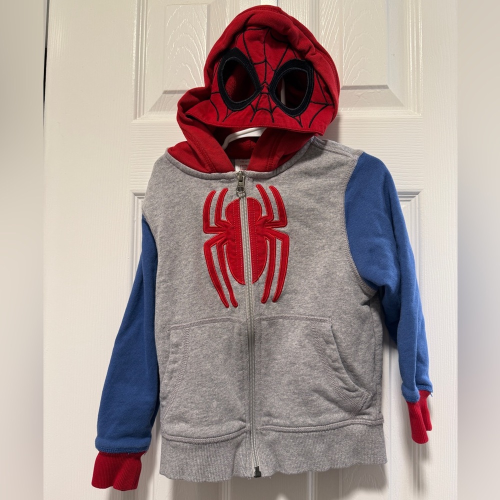 Hanna Andersson Spiderman kids zip up hoodie